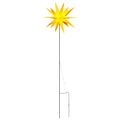 vidaXL Vianočné svetlo so zemným hrotom LED skladacie žlté 57 cm