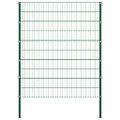 vidaXL Plotový panel so stĺpikmi, železný 176,5x200 cm, zelený