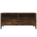 vidaXL TV skrinka dymový dub 100x34,5x44,5 cm kompozitné drevo
