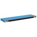 vidaXL Plávajúce nástenné police 2 ks, modrá 90x23,5x3,8 cm, MDF
