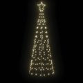 vidaXL LED Vianočný stromček so zemnými kolíkmi Teplá biela 250 cm