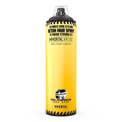 Silne fixačný lak na vlasy s keratínom IMMORTAL Infuse Beton Mega strong hair spray 500 ml