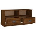 vidaXL TV skrinka hnedý dub 93x35,5x45 cm kompozitné drevo