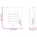 vidaXL Exteriérové nástenné svietidlo Čierna 23,5 x 9 x 26 cm