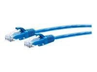 Blue - Patch kábel - RJ-45 (M) do RJ-45 (M) - 3 m - 4.8 mm - UTP - CAT 6a - lisovaný, prevedenie bez hrbolčekov - modrá