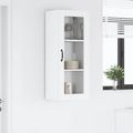 vidaXL Nástenný sklenený kabinet LUCCA Biela 40 x 31 x 100 cm