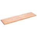 vidaXL Stolová doska svetlohnedá 180x50x(2-6)cm ošetrený masív hrany