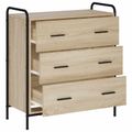 vidaXL Servírovacia skriňa Dub sonoma 97 x 33 x 81 cm Kompozitné drevo
