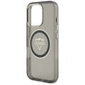 Guess Hardcase MagSafe IML Metal Mountain Logo Case for iPhone 16 Pro 6,3" Black