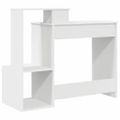 vidaXL Stôl Biela 106 x 41 x 88.5 cm Kompozitné drevo