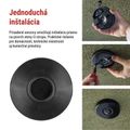 PIR senzor (pohybové čidlo) IP65 2000W, čierna