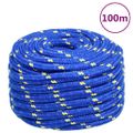 vidaXL Lodné lano modré 20 mm 100 m polypropylén