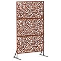 vidaXL Záves na zabezpečenie súkromia 100 x 50 x 180 cm Hrdzavý