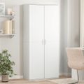 vidaXL Vysoká skrinka biela 80x35x180 cm kompozitné drevo