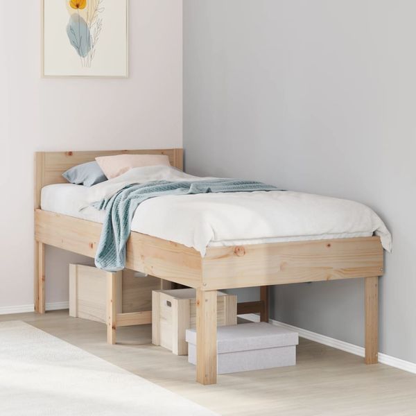 vidaXL Posteľný rám bez matraca 80x200 cm borovicový masív