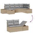 vidaXL Sada pohoviek 6 ks polyratan
