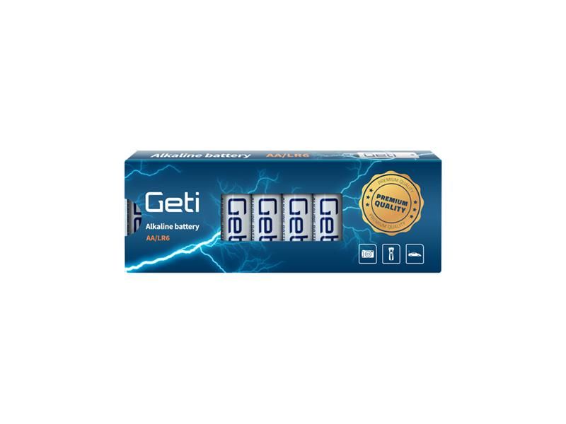 Batérie AA (LR6) alkalická GETI 1,5V 10ks