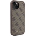 Obal Guess pre iPhone 15 6,1" GUHCP15SG4GFBR hnedá HC PU 4G Metal Logo
