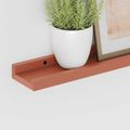 vidaXL Stenná polica Nástenná montáž 2 ks Červená 40 x 9 x 3 cm