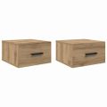 vidaXL Nočný stolík 2 ks 35 x 35 x 20 cm Kompozitné drevo