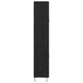 vidaXL Highboard Čierny dub 69,5 x 34 x 180 cm Kompozitné drevo