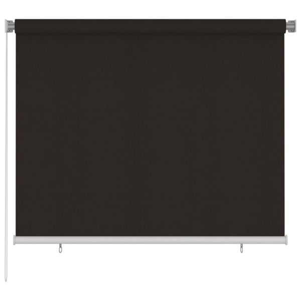 vidaXL Vonkajšia zatemňovacia roleta 180x140 cm hnedá HDPE