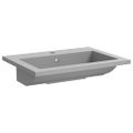 vidaXL Granitové umývadlo sivé 600x450x120 mm