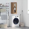 vidaXL Nástenná skrinka Remeselný dub 34,5 x 34 x 90 cm