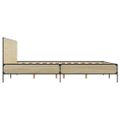 vidaXL Posteľný rám dub sonoma 140x190 cm kompozitné drevo a kov