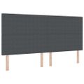 vidaXL Posteľ s pružinovým rámom Tmavo šedá a biela 200 x 200 cm