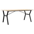 vidaXL Jedálenský stolík v tvare Y 180x90x75 cm borovica a oceľ