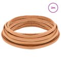 vidaXL Kožený remienok 1 Svetlohnedá 200 x 0,8 cm Koža