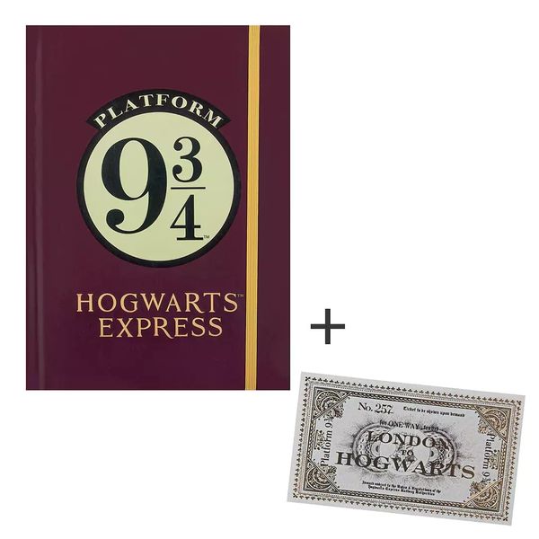 Zápisník so záložkou Harry Potter - Nástupište 9 a 3/4