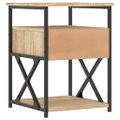 vidaXL Nočné stolíky 2 ks dub sonoma 40x42x55 cm kompozitné drevo