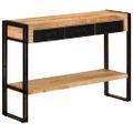 vidaXL Konzolový stolík 110x30x76 cm masívne mangové drevo