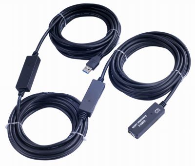 PremiumCord USB 3.0 repeater a predlžovací kábel 15m