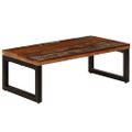 vidaXL Konferenčný stolík 100x50x35 cm, recyklovaný masív a oceľ