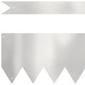 vidaXL Obrubník trávnika 20 ks 100 x 0,05 x 15 cm Nerezová oceľ
