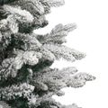 vidaXL Umelý výklopný vianočný stromček so snehovými vločkami 150 cm