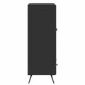 vidaXL Servírovacia skriňa Čierna 66 x 34,5 x 95 cm Kompozitné drevo