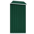vidaXL Záhradná kôlňa na drevo galvanizovaná oceľ 330x84x152 cm zelená