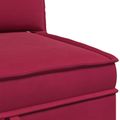 vidaXL Sofa s úložným priestorom Víno červené Zamat