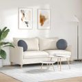vidaXL Vankúše na sedenie 2 pcs Tmavo šedá Ø 40 x 13 cm Zamat