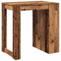 vidaXL Barový stôl staré drevo 102x70x103,5 cm kompozitné drevo