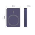 Powerbanka EMOS WI 522 /B0555BL/, 5 000 mAh, 20 W+Wireless, modrá