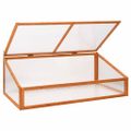 vidaXL Skleník oranžový 110x56x39 cm jedľové drevo