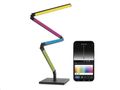 LED stojacia lampa GoSmart EMOS ZCW34BR, čierna, 175 cm, teplá biela / RGB, WiFi