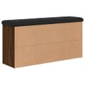 vidaXL Lavička na topánky hnedý dub 102x32x50 cm kompozitné drevo