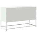 vidaXL TV skrinka biela 100,5x39x60,5 cm oceľ