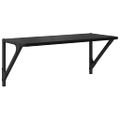 vidaXL Stenné police Nástenná montáž 2 ks Čierny dub 60 x 25 x 25,5 cm